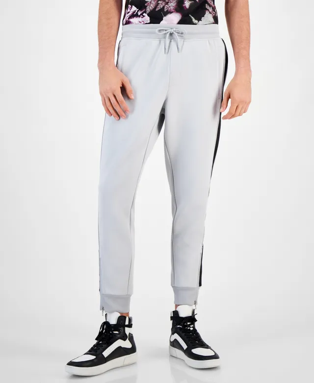 I.N.C. International Concepts Men's Regular-Fit Acid-Washed Moto Joggers,  Created for Macy's - Macy's