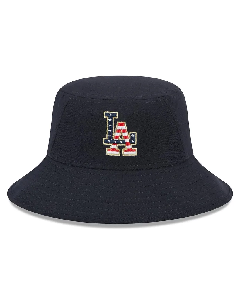 Men's New Era Navy Los Angeles Dodgers 2023 Fourth of July Bucket Hat