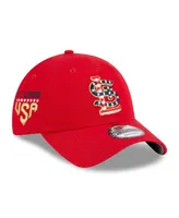 Men's New Era Red St. Louis Cardinals Fourth of July 9TWENTY Adjustable Hat