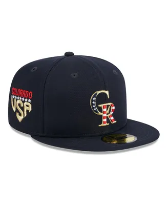 Men's New Era Navy Colorado Rockies 2023 Fourth of July 59FIFTY Fitted Hat