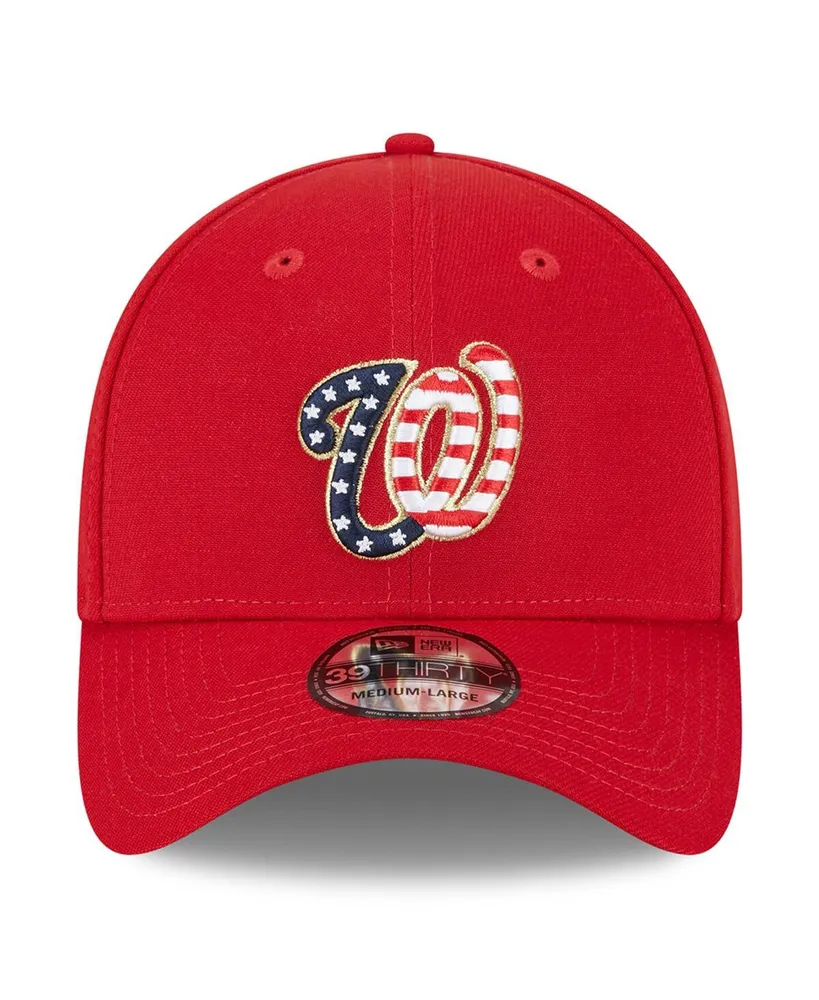Men's New Era Red Washington Nationals 2023 Fourth of July 39THIRTY Flex Fit Hat