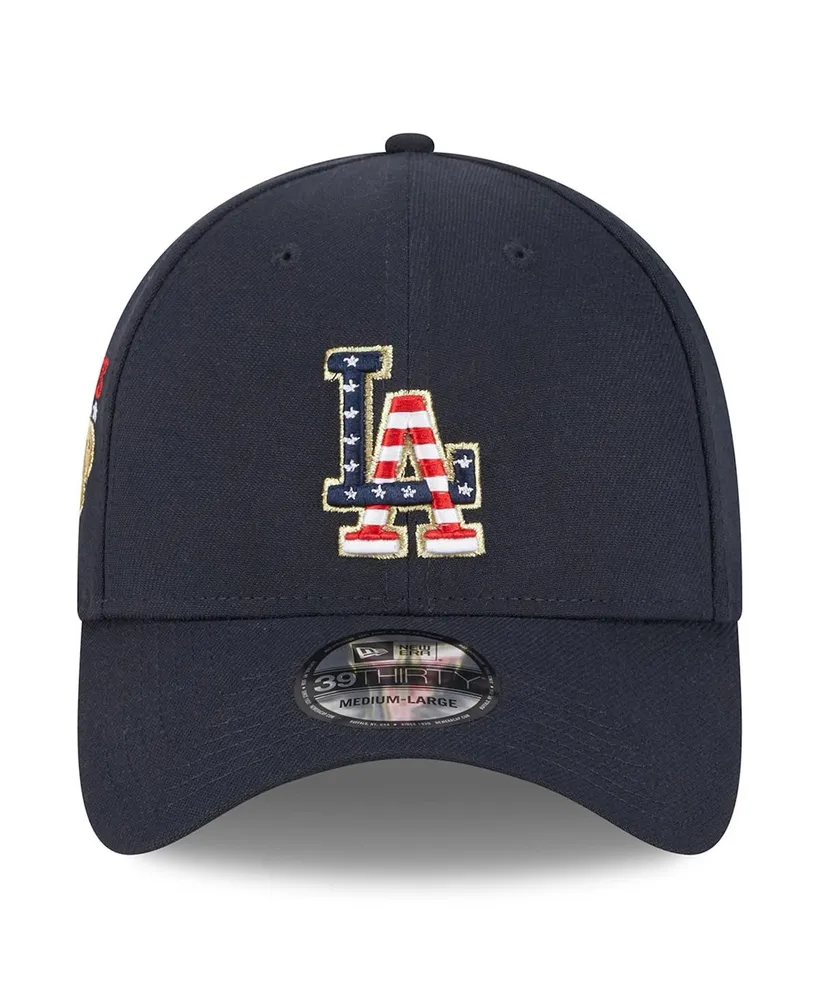 Men's New Era Navy Los Angeles Dodgers 2023 Fourth of July 39THIRTY Flex Fit Hat