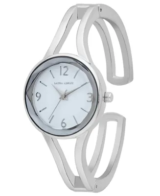 Laura Ashley Women's Quartz Silver-Tone Alloy Watch 28mm