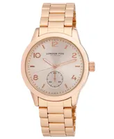 London Fog Perth Women's Quartz Rose Gold-Tone Alloy Watch 42mm