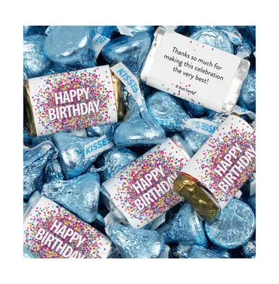131 Pcs Birthday Candy Party Favors Hershey's Miniatures and Kisses by Just (1.65 lbs approx. Pcs)