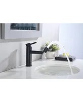 Matte Bathroom Faucet For 2 Mode Faucet For Bathroom Sink With 360 Rotating Aerator