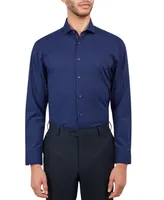 Michelsons of London Men's Dot-Print Wrinkle-Free Dress Shirt