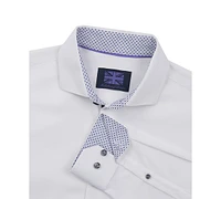 Michelsons of London Men's Solid Texture Dress Shirt