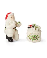 Lenox Holiday Figural Salt and Pepper Set