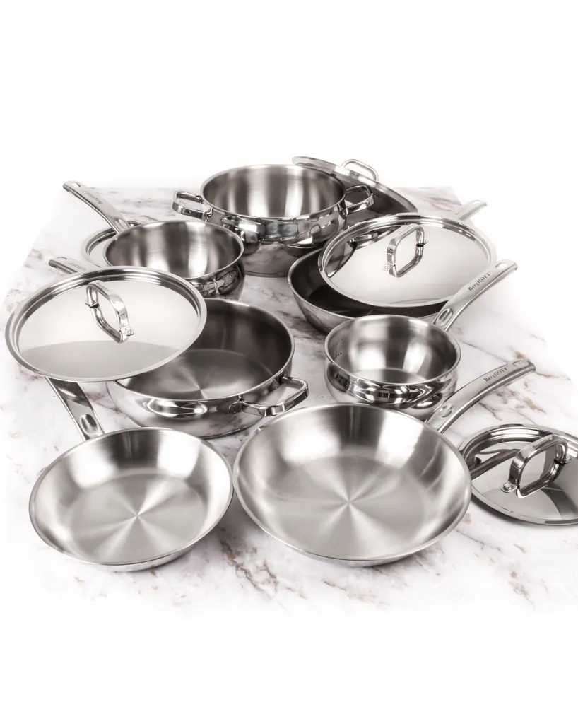 BergHOFF Belly 18/10 Stainless Steel 12 Piece Cookware Set