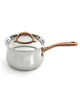 BergHOFF Ouro Gold 10Pc 18/10 Stainless Steel Cookware Set, Ss Lids, Rose Gold Handles