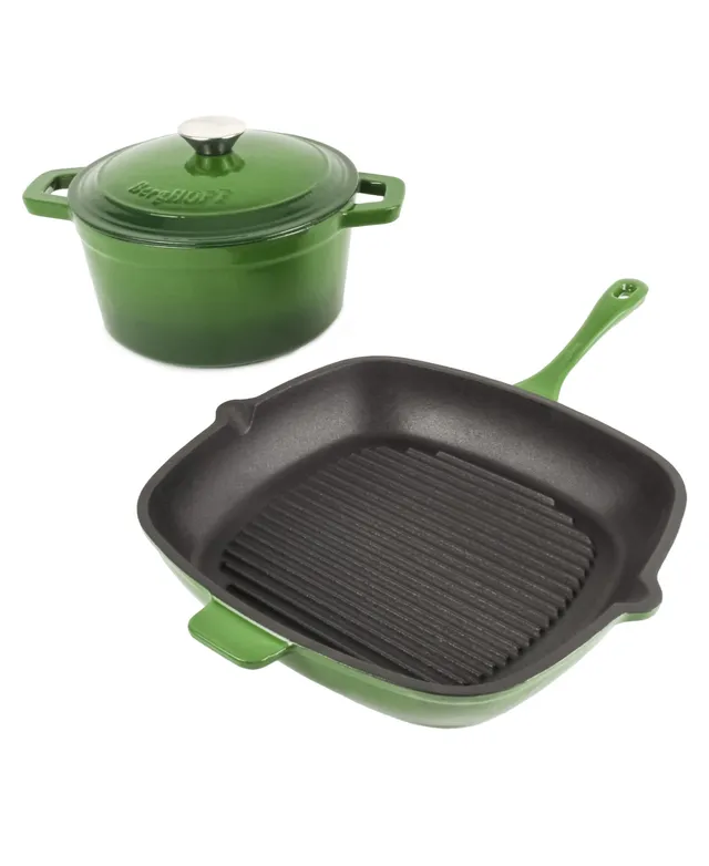 Neo 3pc Cast Iron Set 3qt Covered Dutch Oven & 11 Grill Pan