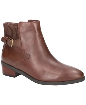Bella Vita Women's Dora Side Buckle Inside Zip Ankle Booties