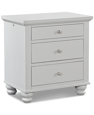 Closeout! Cambridge Grey Nightstand