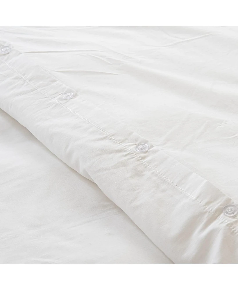 Superity Linen 100% Premium Cotton Duvet Cover - Soft, Comfortable, and Allergy Free - 200 Thread Count