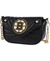 Women's Cuce Boston Bruins Faux Leather Strap Bag