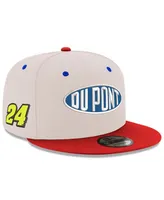 Men's New Era Tan, Scarlet Jeff Gordon 9FIFTY Sponsor Snapback Hat