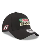 Men's New Era Black Brad Keselowski Castrol Edge 9FORTY Sponsor Adjustable Hat