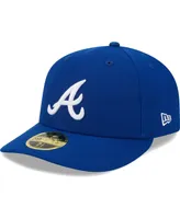 Men's New Era Royal Atlanta Braves White Logo Low Profile 59FIFTY Fitted Hat