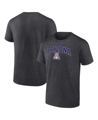 Men's Fanatics Heather Charcoal Arizona Wildcats Campus T-shirt