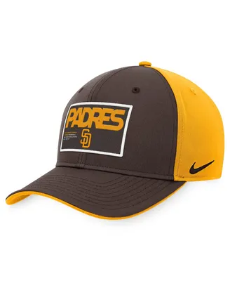 Men's Nike Brown, Gold San Diego Padres Classic99 Colorblock Performance Snapback Hat