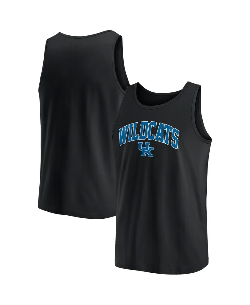 Men's Fanatics Black Kentucky Wildcats Block Arch Tank Top