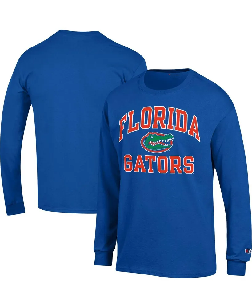 Men's Champion Royal Florida Gators High Motor Long Sleeve T-shirt