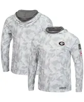 Men's Colosseum Arctic Camo Georgia Bulldogs Oht Military-Inspired Appreciation Long Sleeve Hoodie Top