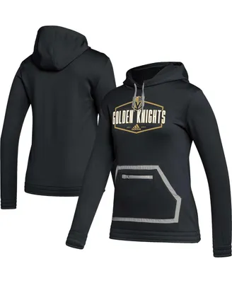 Women's adidas Black Vegas Golden Knights Team Pullover Hoodie