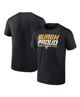 Men's Fanatics Black Pittsburgh Penguins Hometown Collection Burgh Proud T-shirt