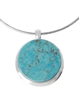 Robert Lee Morris Soho Turquoise Pendant Wire Necklace