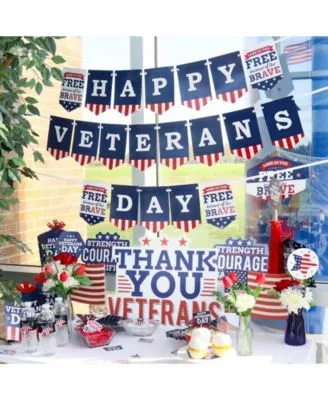 Big Dot Of Happiness Happy Veterans Day Patriotic Party Supplies Decorations