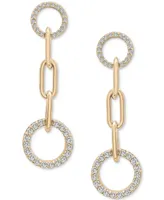 Wrapped in Love Diamond Circle Link Drop Earrings (1/2 ct. t.w.) in 14k Gold, Created for Macy's