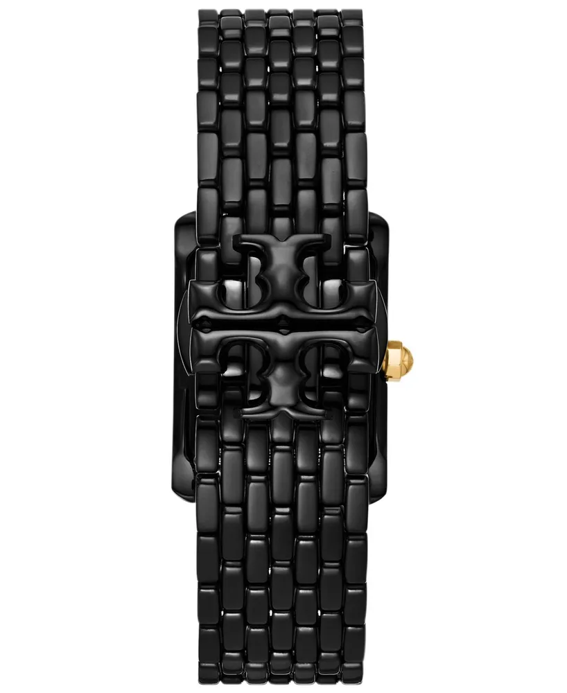 Tory Burch Women's The Eleanor Black-Tone Stainless Steel Bracelet Watch 25mm