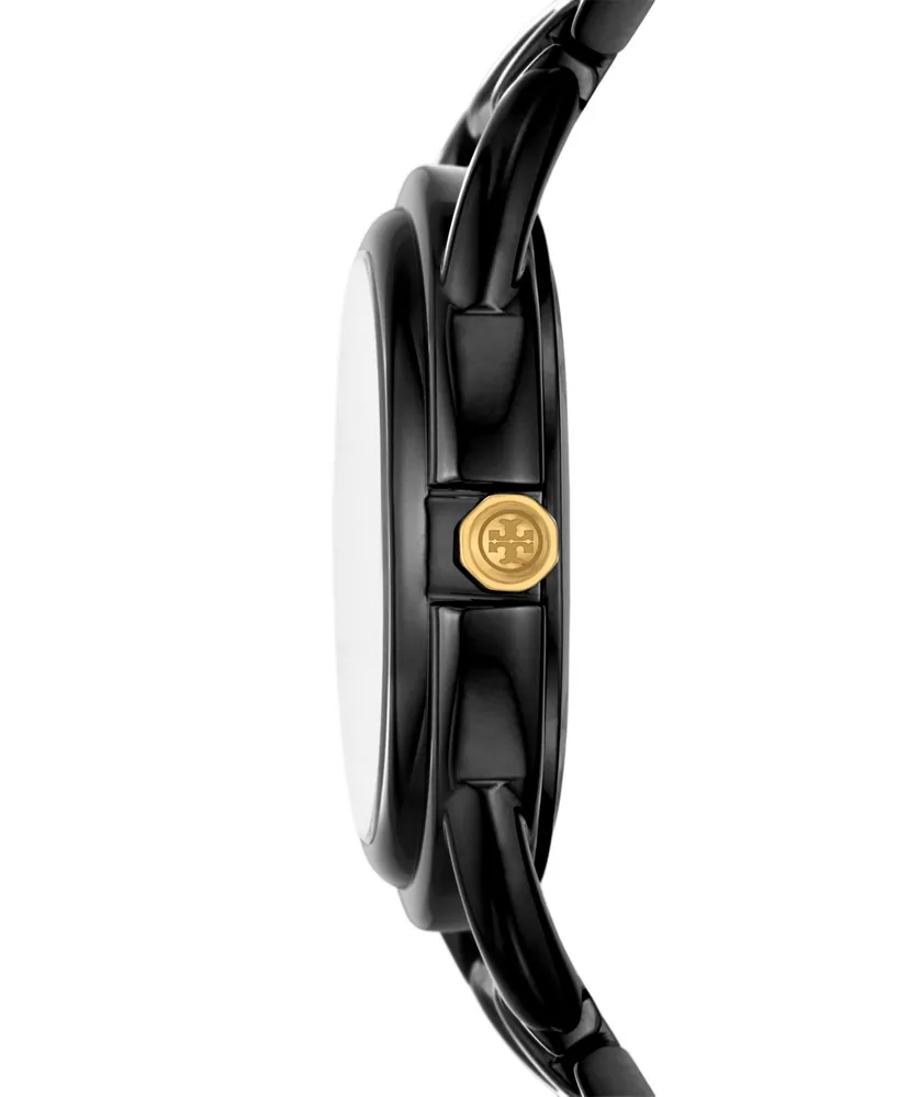 Tory Burch Women's The Miller Black-Tone Stainless Steel Bracelet Watch 32mm