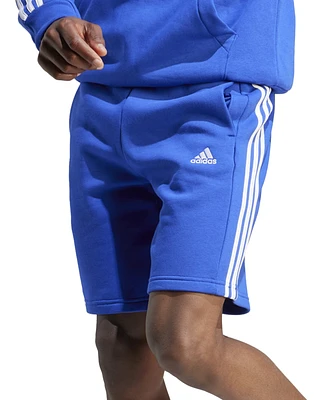 adidas Men's 3-Stripes 10" Fleece Shorts