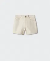 Mango Women's High Rise Denim Shorts