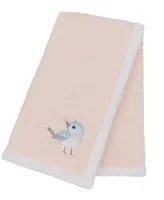 Living Textiles Baby Girls Bird Jersey Sherpa Blanket