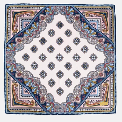 Elizabetta Men's Lugano - Large Silk Pocket Square for Men