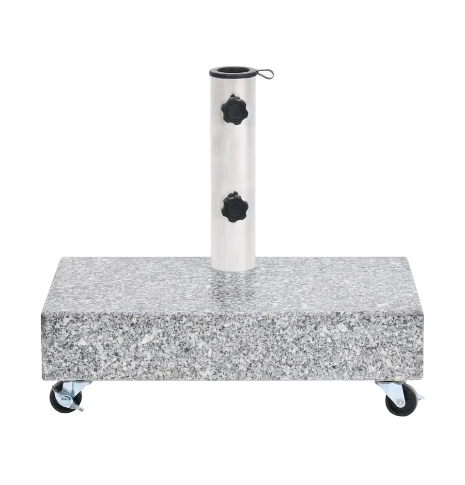 Umbrella Base Light Gray 17.7"x9.8"x3.3" Granite