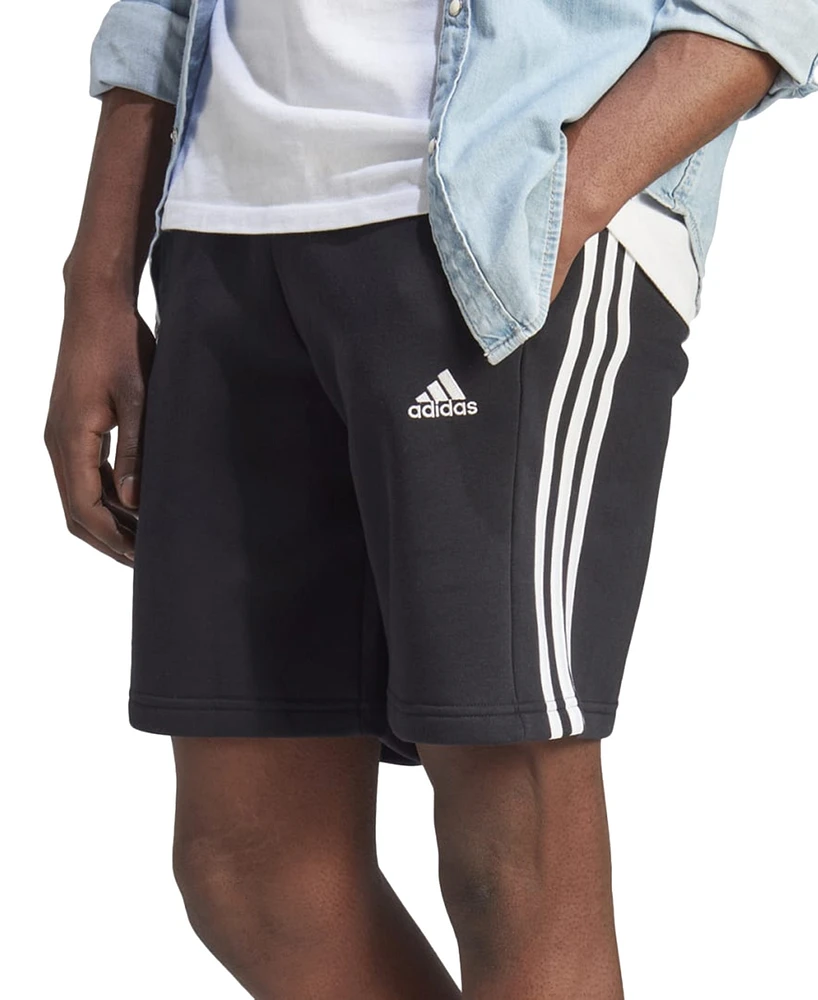 adidas Men's 3-Stripes 10" Fleece Shorts