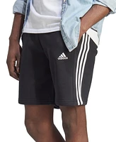 adidas Men's 3-Stripes 10" Fleece Shorts