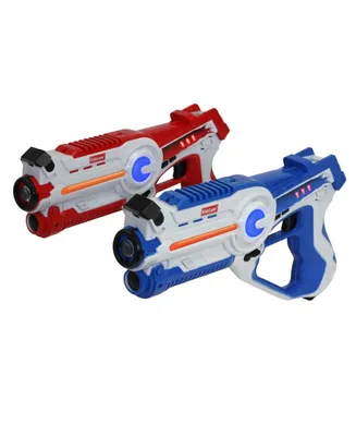 Kidzlane Infrared Laser Tag Game - Set of 2 Red / Blue - Infrared Lazer Tag Game, Works for Indoor and Outdoor Activities | Laser tag for Boys Age 8