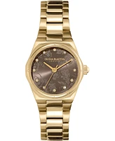 Olivia Burton Women's Sports Luxe Hexa Mini Gold-Tone Stainless Steel Bracelet Watch 28mm