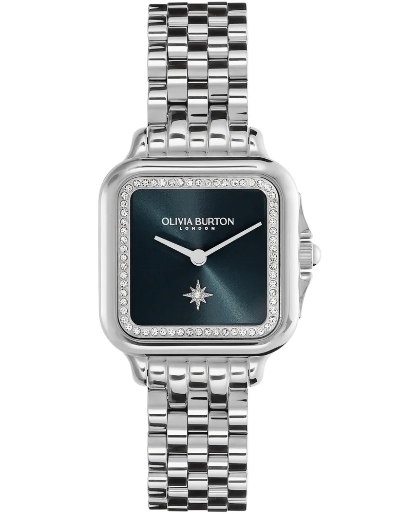 Olivia Burton Women's Grosvenor Silver Stainless Steel Watch 28mm