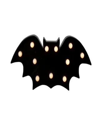 12" Led Lighted Bat Halloween Marquee Sign