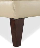 Collyn 31" Modern Leather Ottoman, Created for Macy's