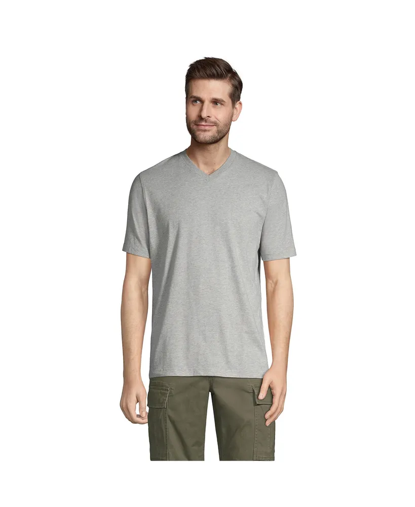 Lands' End Men's Super-t Short Sleeve V-Neck T-Shirt