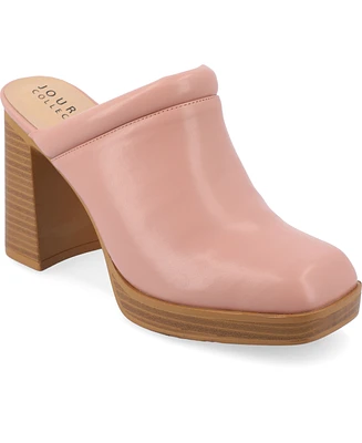 Journee Collection Women's Izara Platform Mules