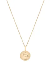 Audrey by Aurate Diamond Gemini Disc 18" Pendant Necklace (1/10 ct. t.w.) in Gold Vermeil, Created for Macy's